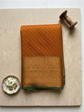 Semi Silk Saree-Yellow saaga