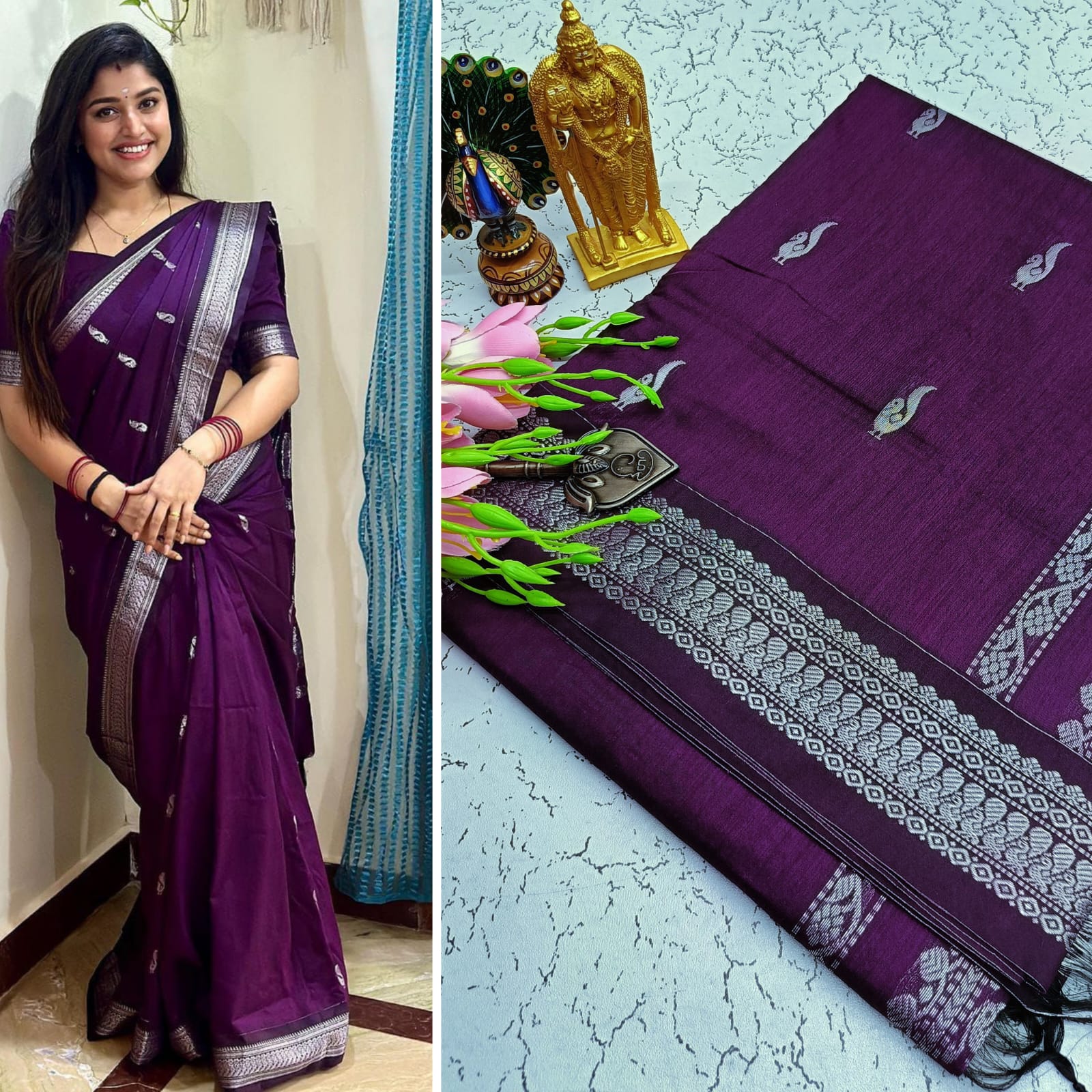 Kalyani Cotton with Buttas