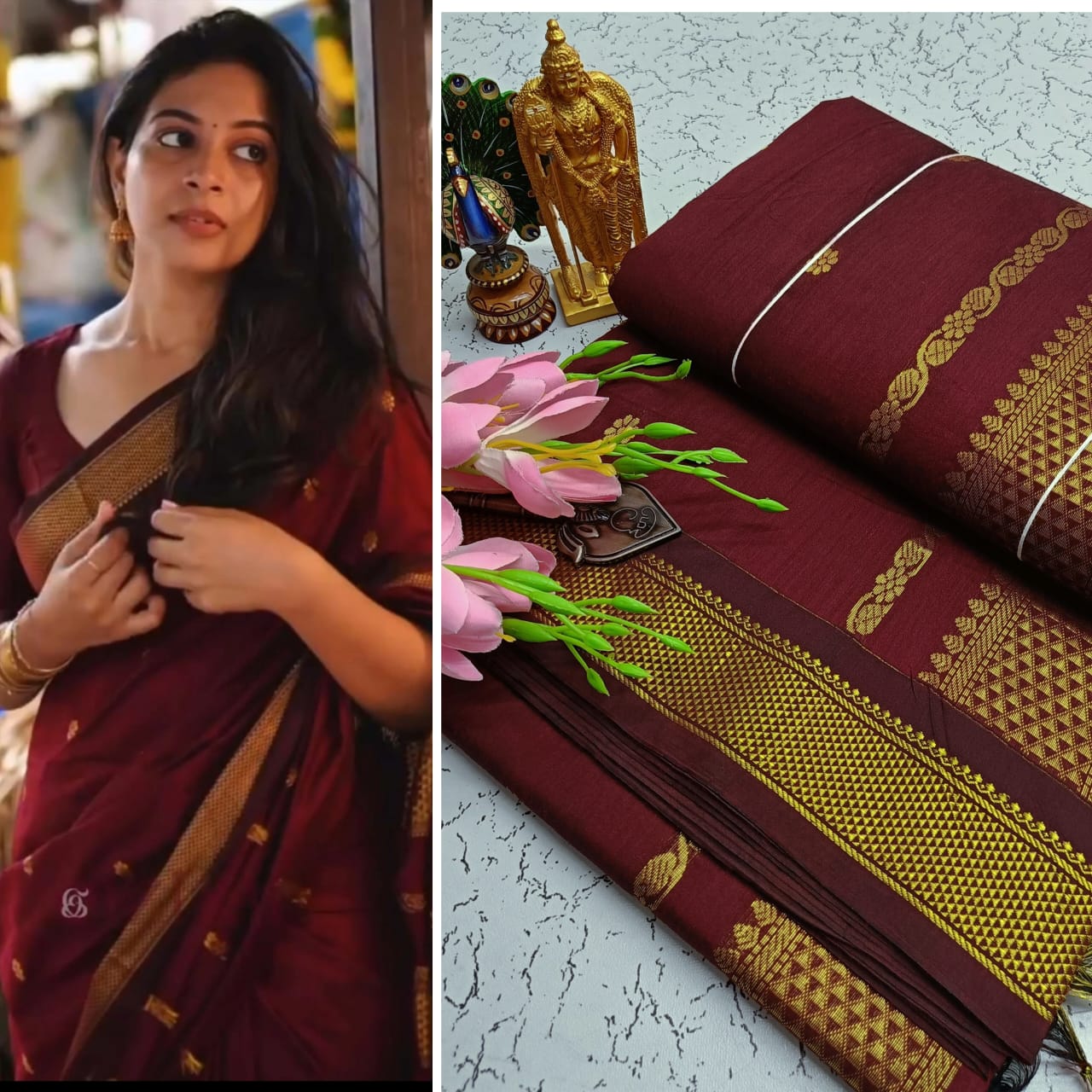 Kalyani Cotton with Buttas