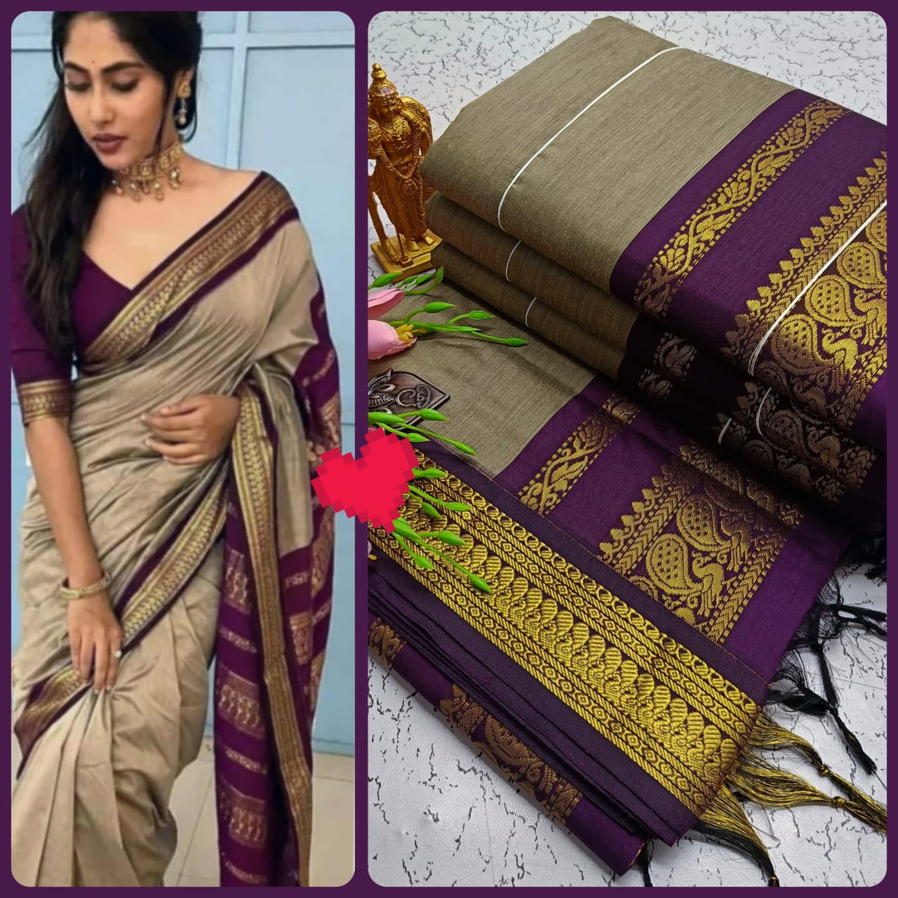Kalyani Cotton with Buttas