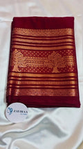 Mysore Semi Silk Saree-Red