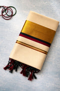 Set Saree- Green and Maroon Kara