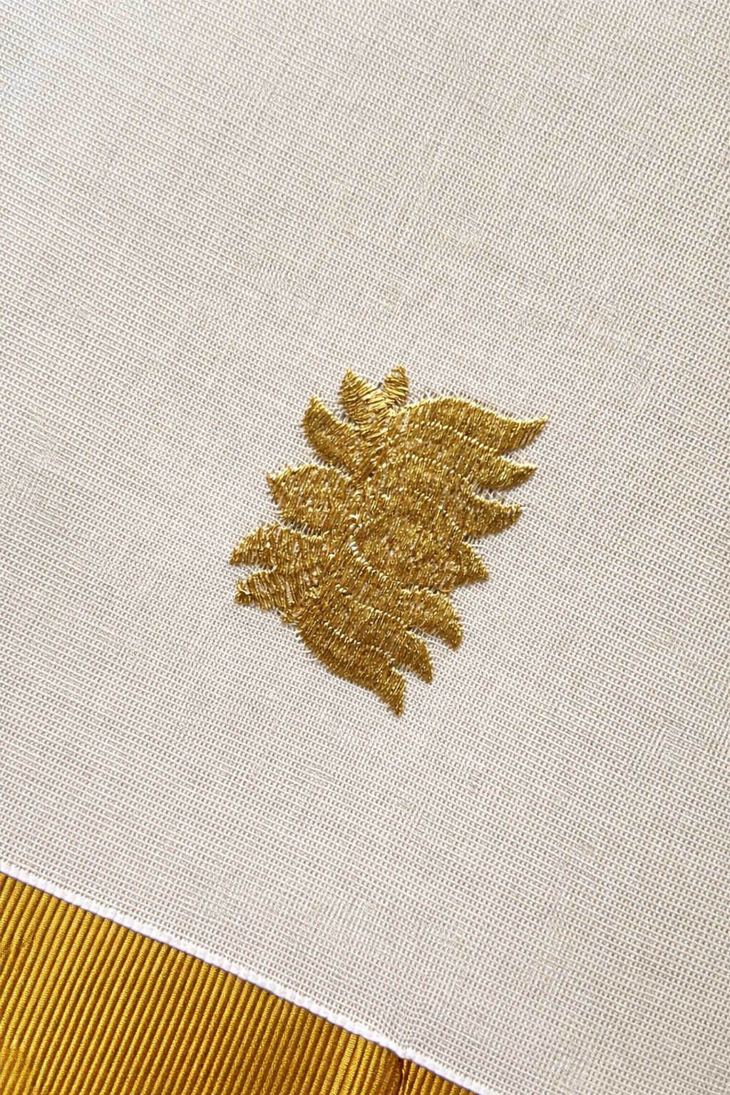 Kerala Set Saree-Lotus Print