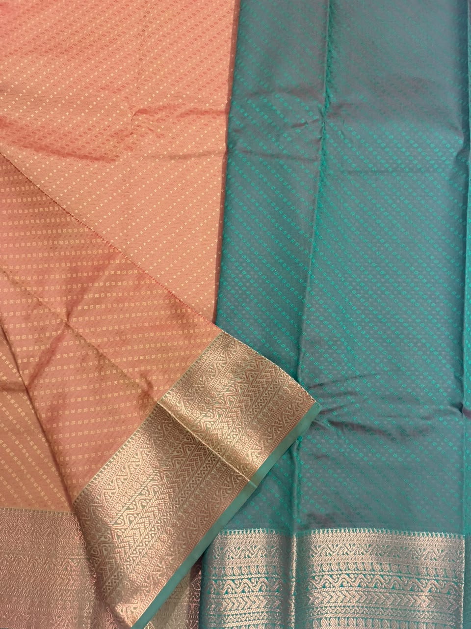 Semi Silk Saree-Yellow saaga