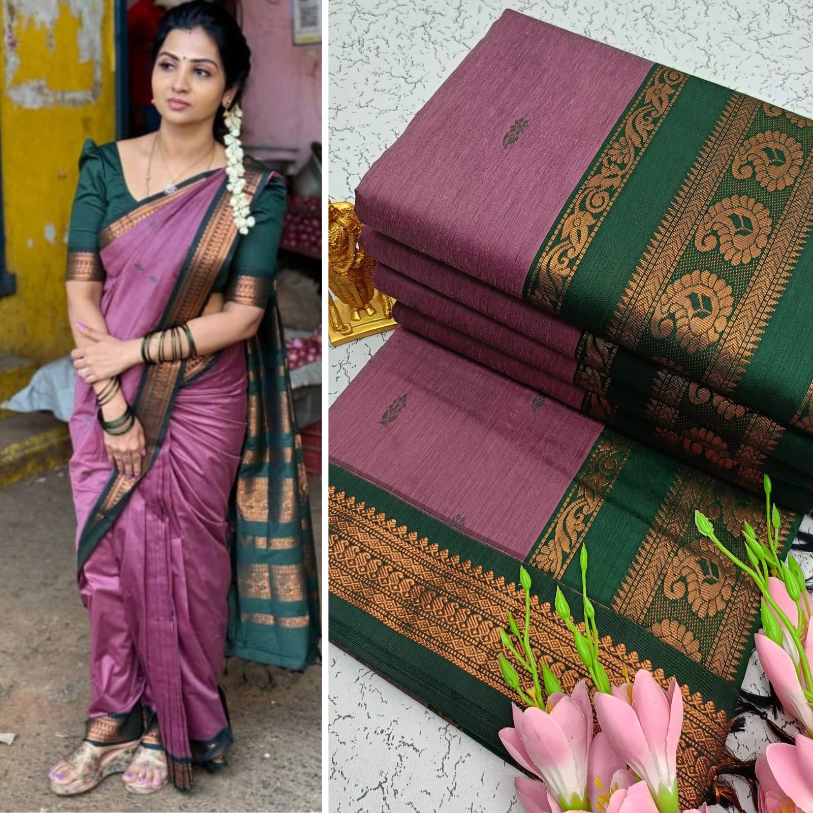 Kalyani Cotton with Buttas