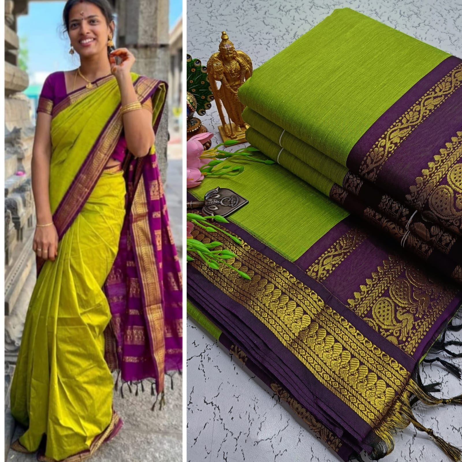 Kalyani Cotton with Buttas