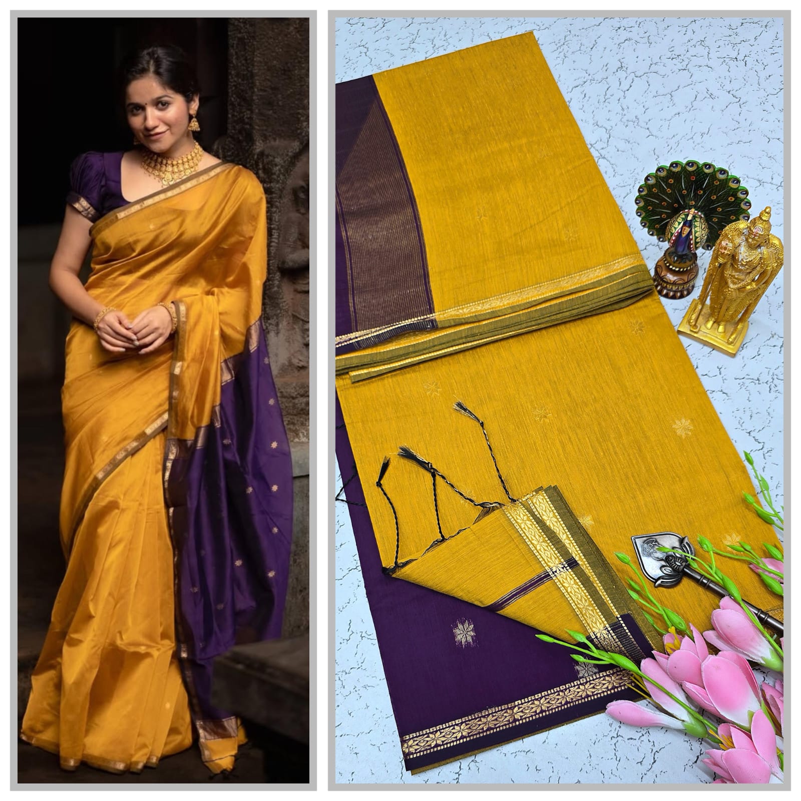 Maheshwari Cotton Silk Saree