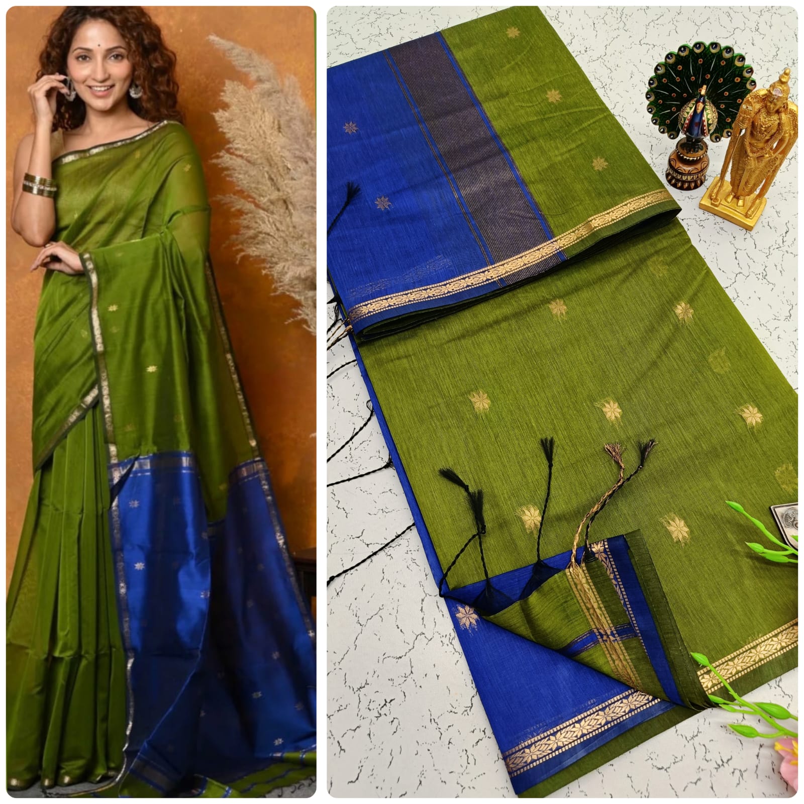 Maheshwari Cotton Silk Saree