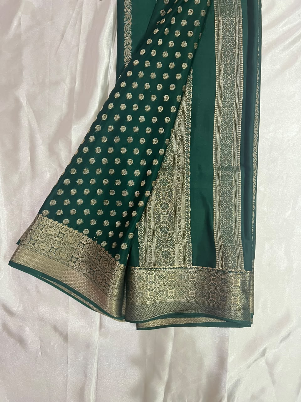 Semi Mysore Silk Saree -Banarasi Inspired