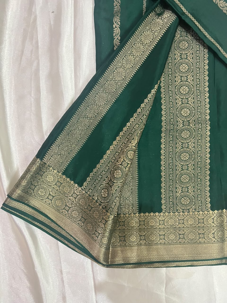 Semi Mysore Silk Saree -Banarasi Inspired